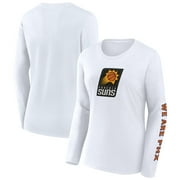 Women's Fanatics White Phoenix Suns Long Sleeve T-Shirt